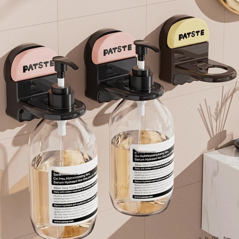 

Suction Cup Type Bathroom Bottle Storage Rack Stable Shampoo Holder Shower Gel Hanger Home рожевий