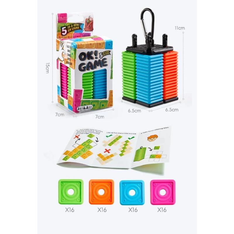 New Portable Educational Gobang Game Toy Desktop Board Game Five-in-a-Row Game For Kid And Adults, Table Chess Easy Carry Gift