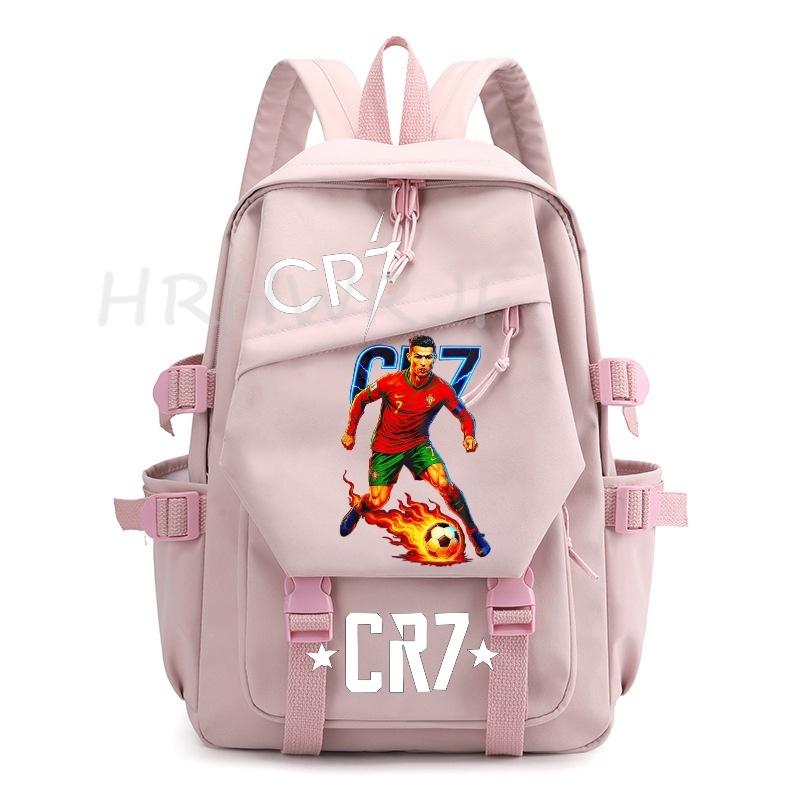 Ins Sports CR7 Backpacks Sports Casual Multi-pocket Capacity Teens Laptop School Bags Lightweight Women Men Travel Mochilas