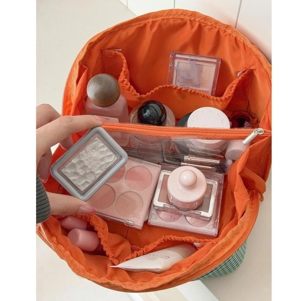 Pillow Shaped Makeup Organizer Bag Large Capacity Makeup Bag Fresh Style Toiletry Bag Portable Use