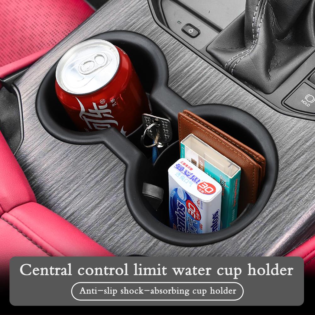 Becherhalter Ablagefach für Land Cruiser LC300 Stoßdämpfende Mittelarmlehne Becherbox TPE Aufräumen