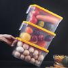 Kühlschrank Frischhalte Lebensmittel Aufbewahrungsbehälter Transparent Tragbar Eier Gemüse Obst Organizer mit Griff Feuchtigkeitsdicht