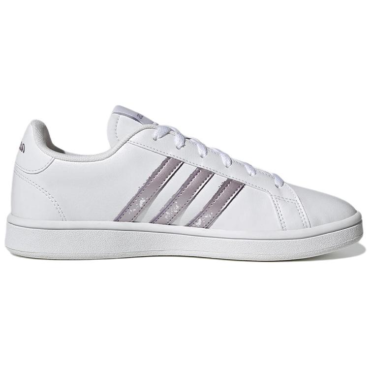 Adidas Grand Court Base Beyond 'White Matte Purple Metallic' Women's GW9247