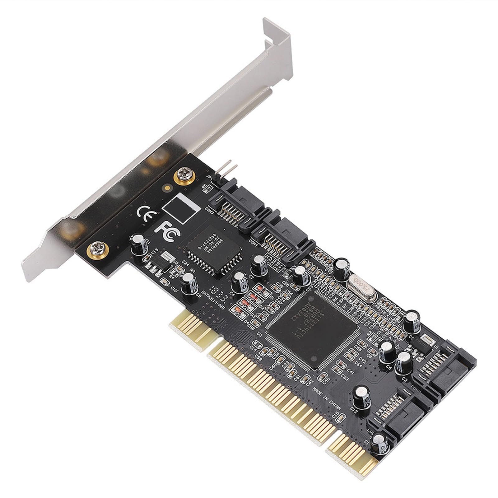 

PCI controller card with Sil3114 Pset for 4 internal ports 1.5Gbps PCI 4 port card for controller PCI 4 controller card for high speed data transfer