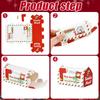 50pcs Christmas Mailbox Shape Candy Gift Box Kids Xmas Cookie Snack Packing Box Bag Navidad Noel Home Decor New Year