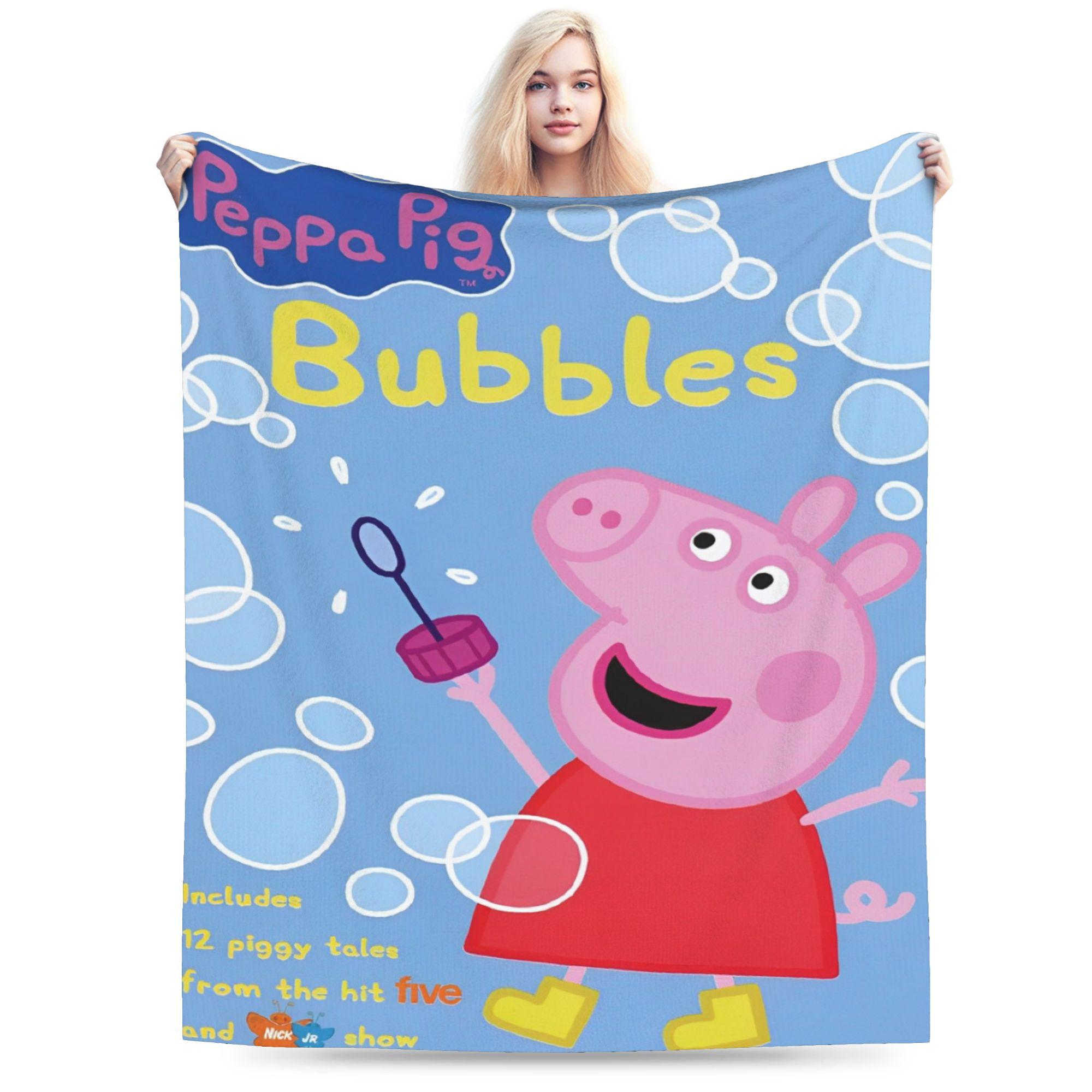 

Cozy peppapigs Blanket Accessories Sofa Decorative Blanket Throw Super Soft Flannel for Couch 30x40in