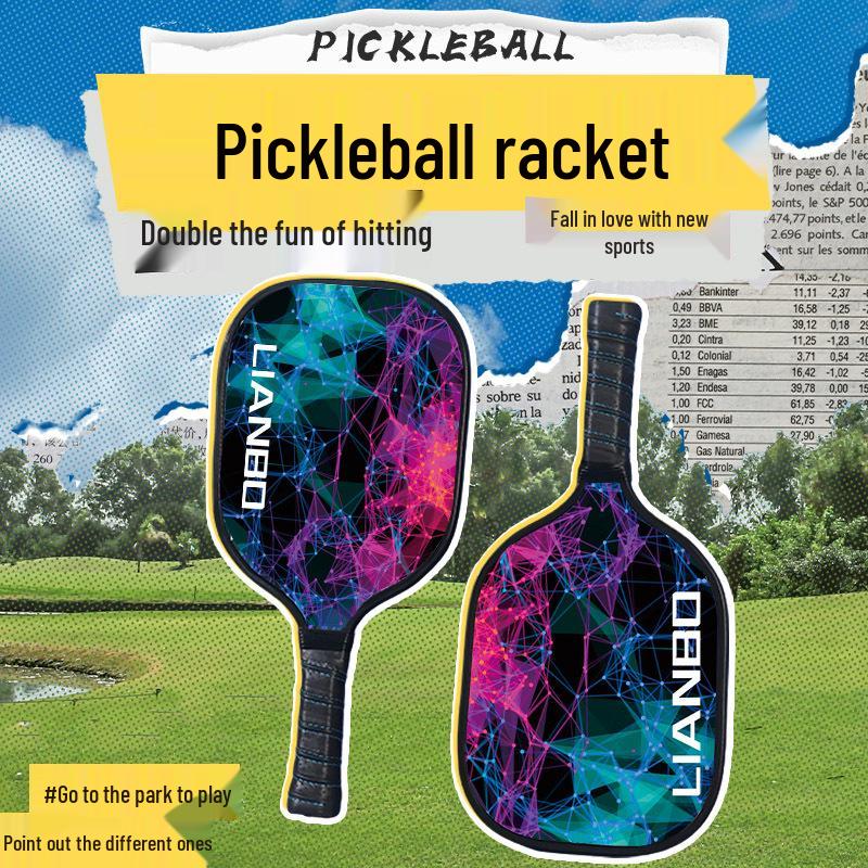 Nine-layer Poplar Wood Pickleball Paddle Set for Outdoor Recreational Sports and Fitness