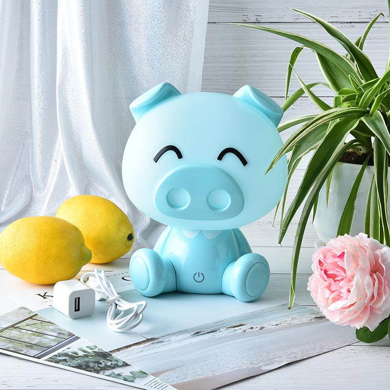 Touch Pig Lights Leuke Baby Slaapkamer лампа Nachtlampje светодиодная ночная лампа прикроватный декор детский стол Licht Рождественский подарок на день Святого Валентина Blue