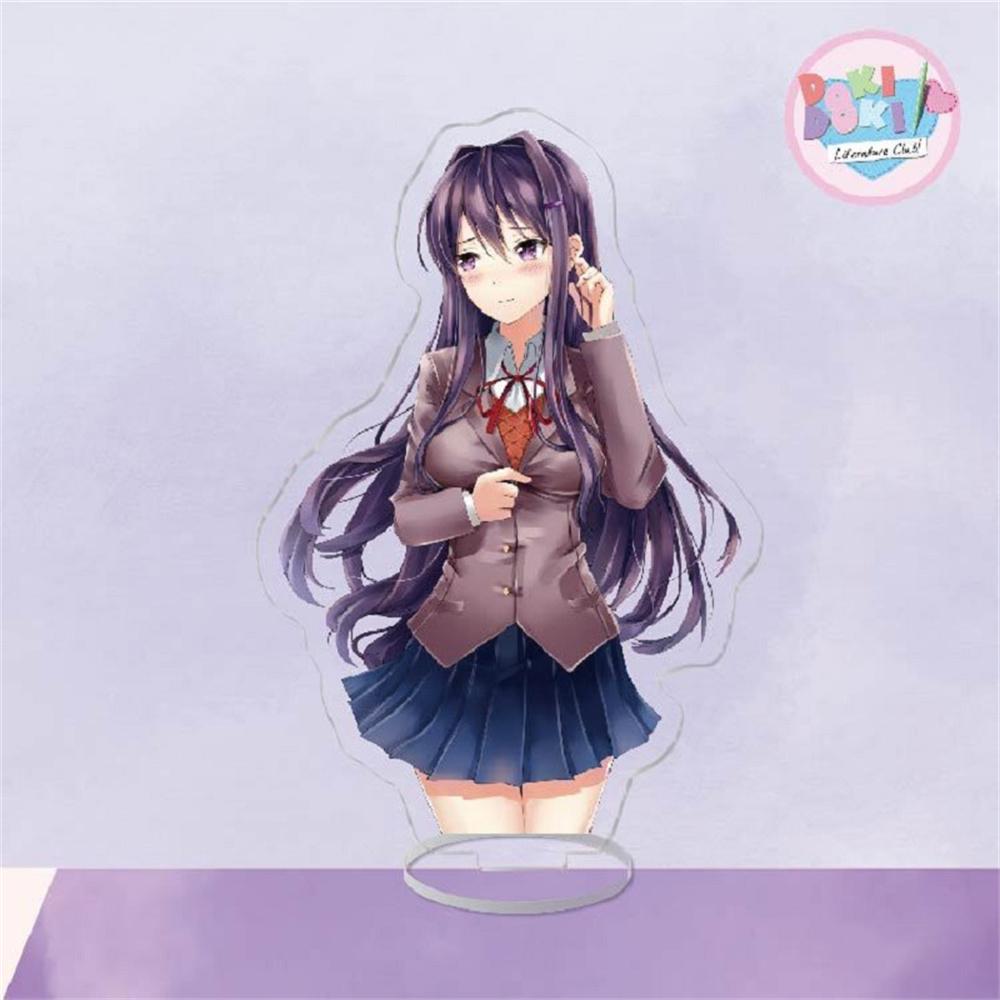 Japan Anime Doki Doki Acrylic Stand Model Hot Figure Cosplay Plate Holder Topper Birthday Fans Christmas Desk Decor Plate Gift