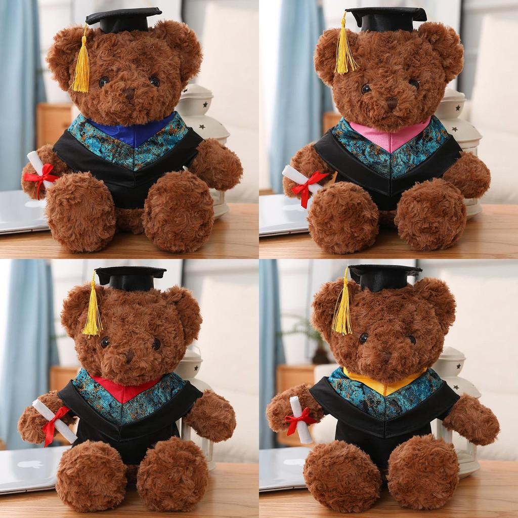 Drteddy Plush Bear Toy Cartoon Stuffed Animal Doll Decoration Gift Graduation