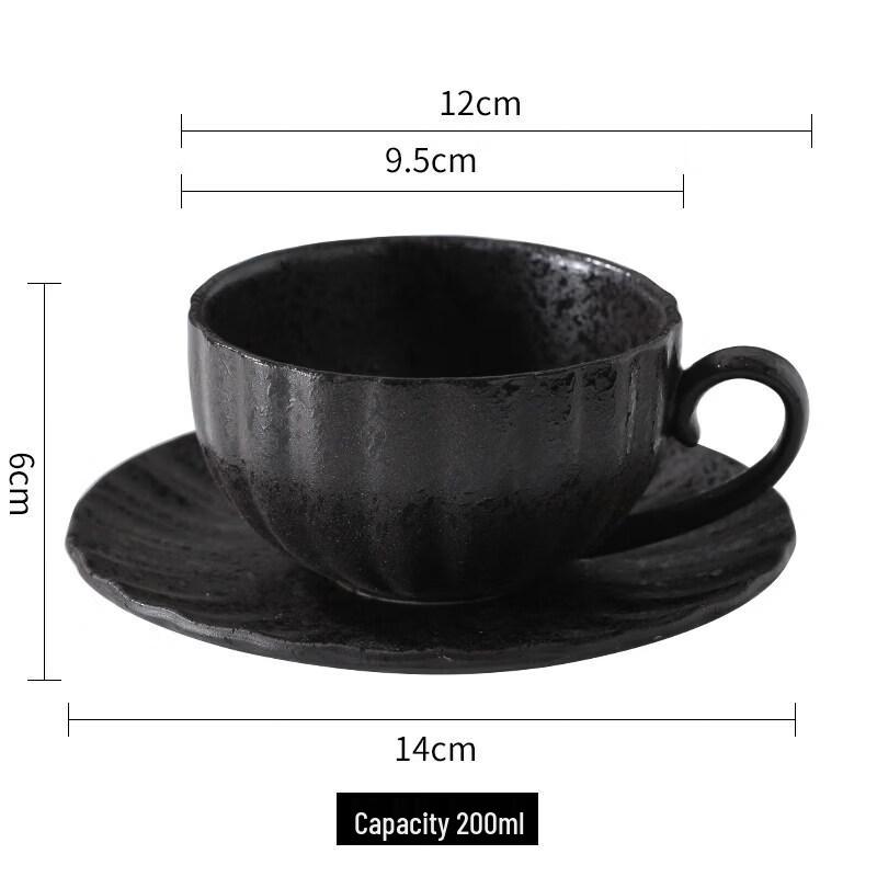 Qiwei Ceramic Latte Art Cup & Saucer Set
