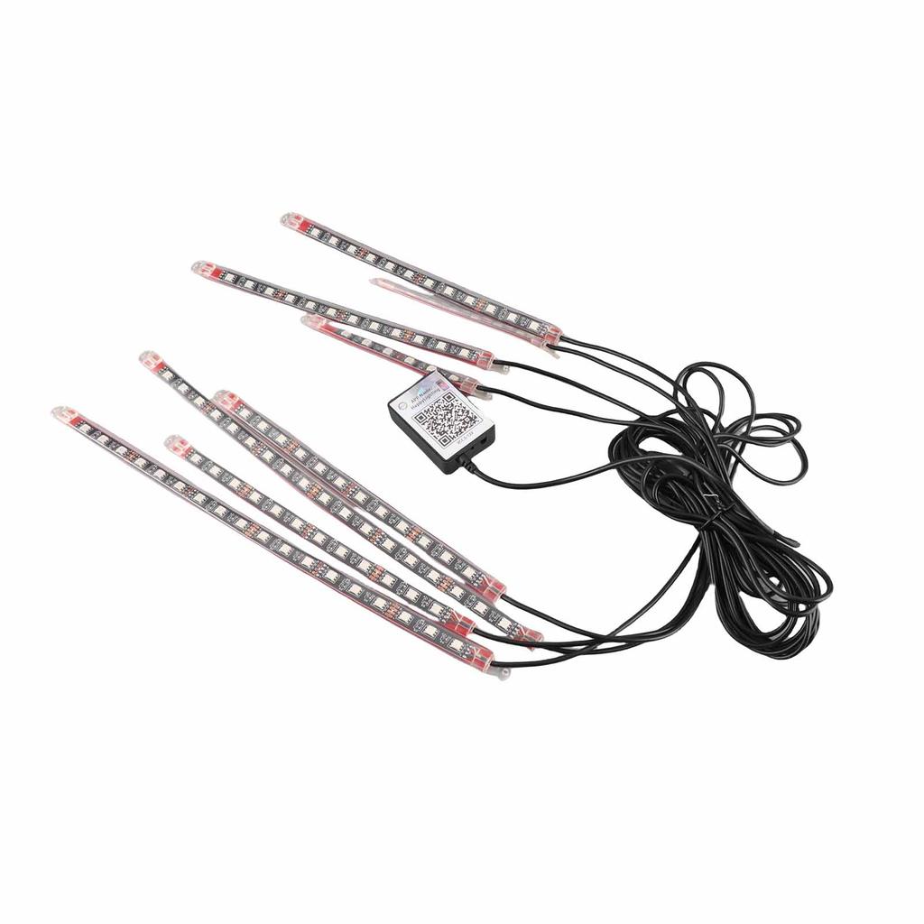 Motorcycle LED Lights Kits, IP68 Water Tight Ambient Light, APP Control RGB Illusion Motorcycle Decorative Light Music