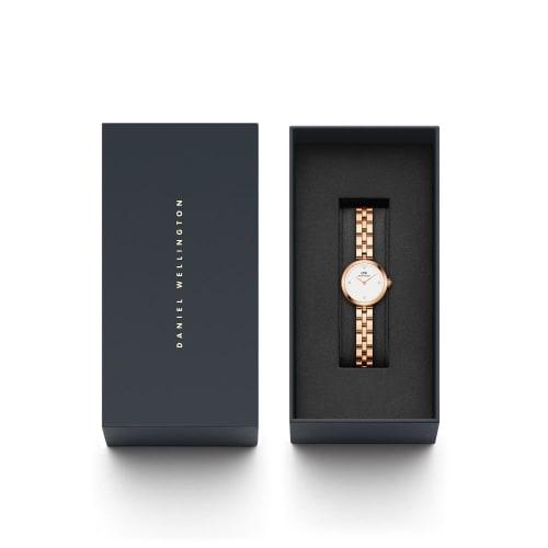 Daniel Wellington Women's DW Elan Jewelry Watch 22 RG White, Elegant Luxury Watch, Popular Gift