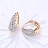925 Sterling Silver Zircon Creative Ear Clip For Women 18K Gold Plated Earrings Charm Jewelry