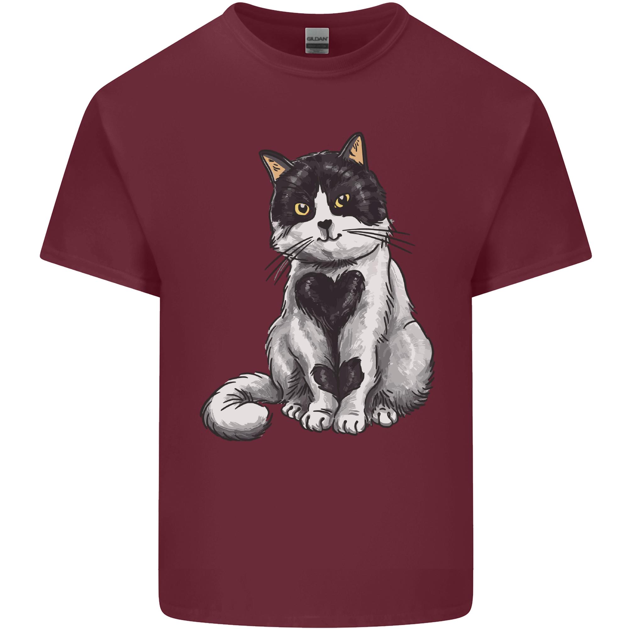 I Love Cats Cute Kitten Unisexs Light Cotton TShirt S