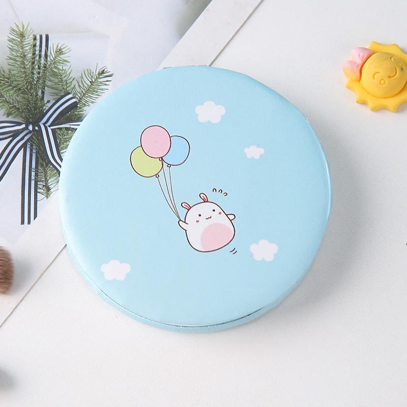 New Cute Cartoon Double-Sided Makeup Mirror 2-Face Portable Foldable Pocket Mirror for Women Girls Travel Makeup Birthday Gifts