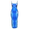 Fashion Ins Print Slim Fit Backless Sling Dress