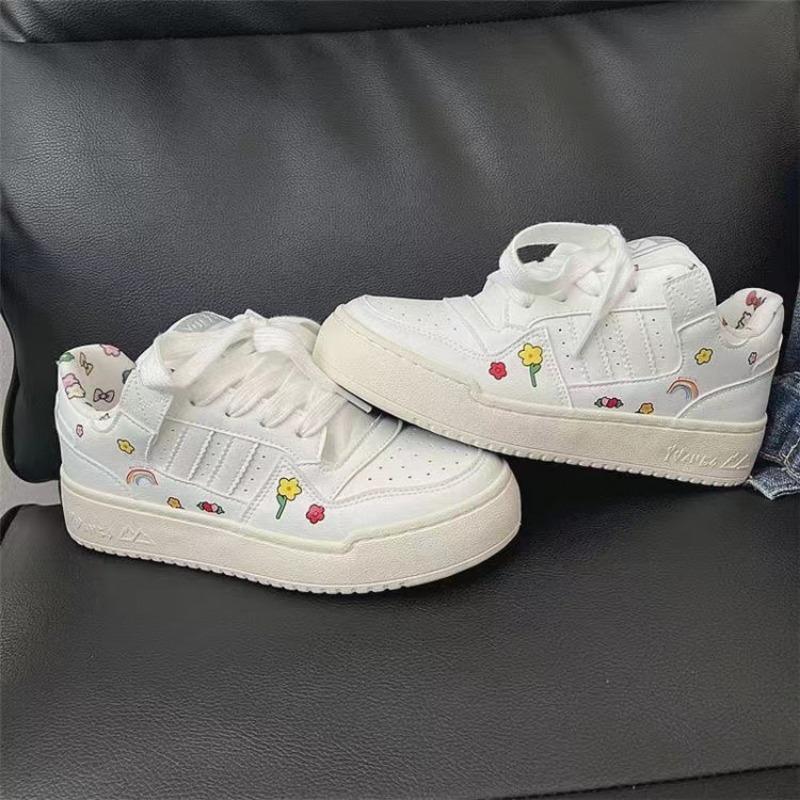 Fashion Platform Sneakers Female Summer 2024 New Brand Breathable, Versatile Leisure White Shoes Vulcanized Shoes Zapatillas Mujer