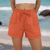 2026 Summer New Women's Solid Color Harem Casual Pants Beach Drawstring Shorts