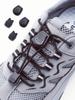 Easy On Off No Tie Shoelaces with Dot Button Quick Lock, Stretch Elastic Laces for All Athletic & Casual, Time-Saving Lazy Laces