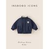 Insbobo Boys' Jacket 2025 New Style Fleece-Lined Winter Clothing Stylish Children's Clothing Boys' Tops Kids' Jackets Autumn and Winter