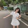 2024 Women's Summer White College-Style Short-Sleeved Dress