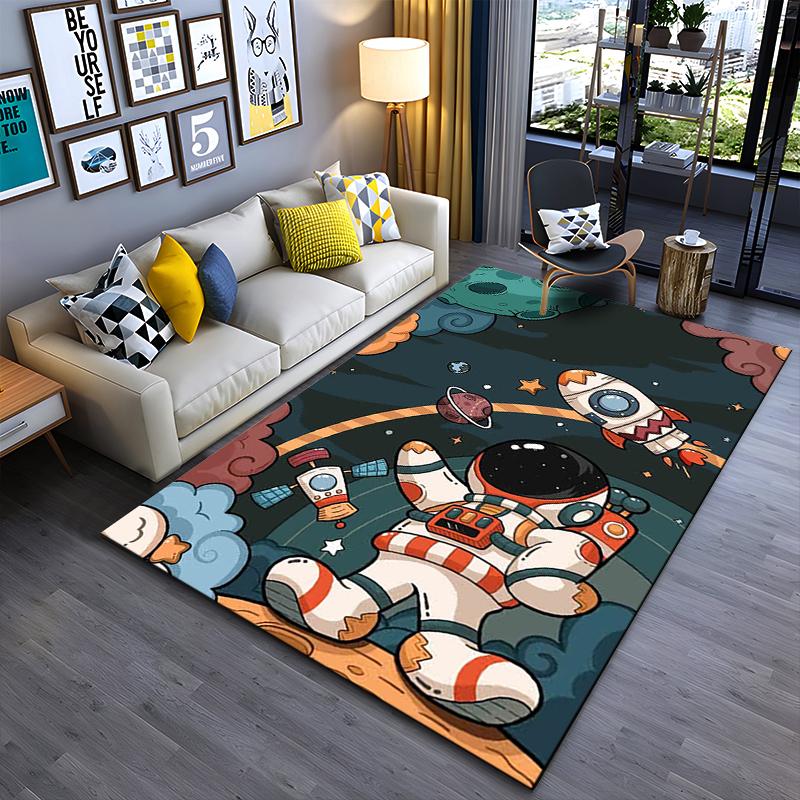 

Astronaut Worker on Colorful Planet Suitable for use as an anti-slip game mat for living room and bedroom sofas 40x60cm( 15x23in )