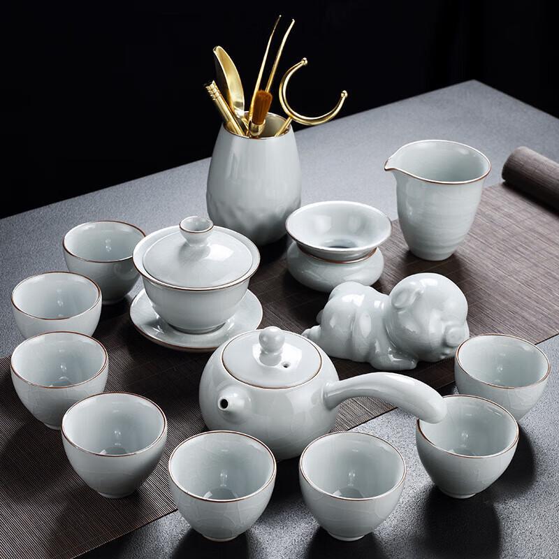 Chaxun Ru Ware Ceramic Kung Fu Tea Set
