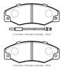 For Renault R21 Concorde Manager 1989 1996 Front Brake Pad 2-Wıre Dısc 123X48 7701202481