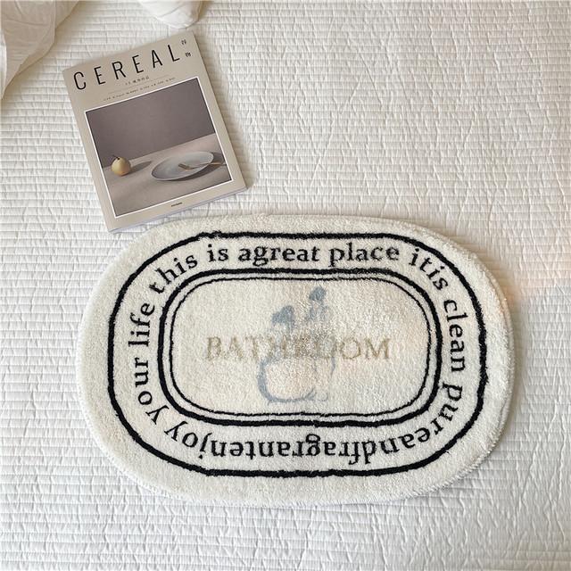 Tappetino da bagno antiscivolo Ins Style Zerbino assorbente Tappetini d'ingresso Tappetini da balcone Tappeti da veranda Tappetino da bagno per soggiorno