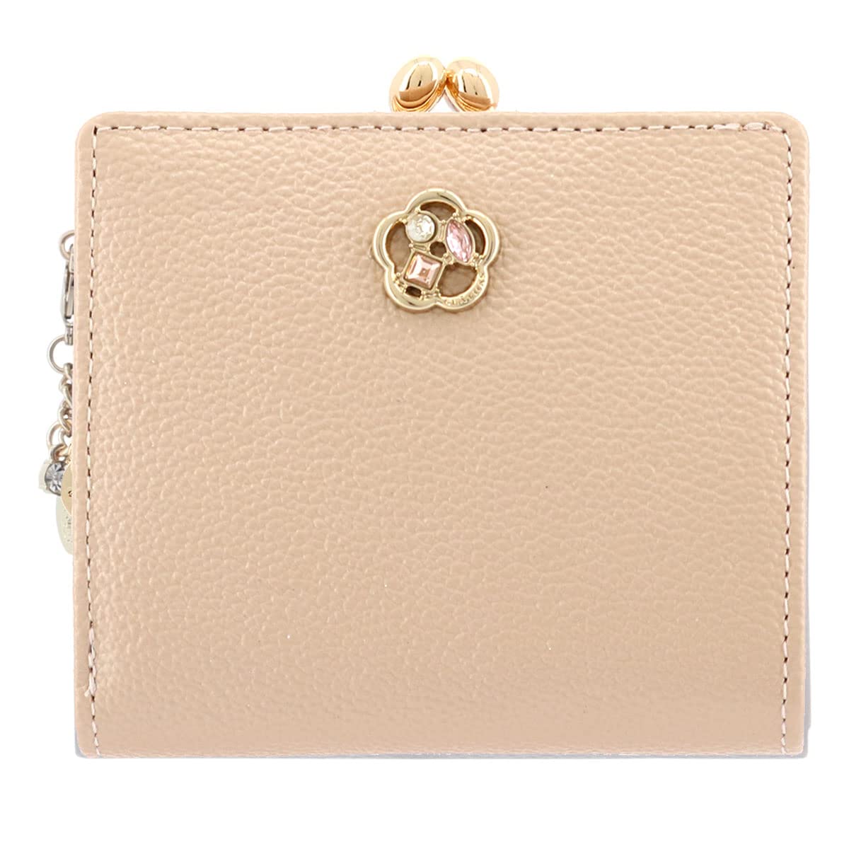 

Wallet Clasp Mini Wallet Genuine Leather Moman 189282 Pearl Cowhide Leather Pink [Craysus] Bi-Fold Women s Lamé [33]