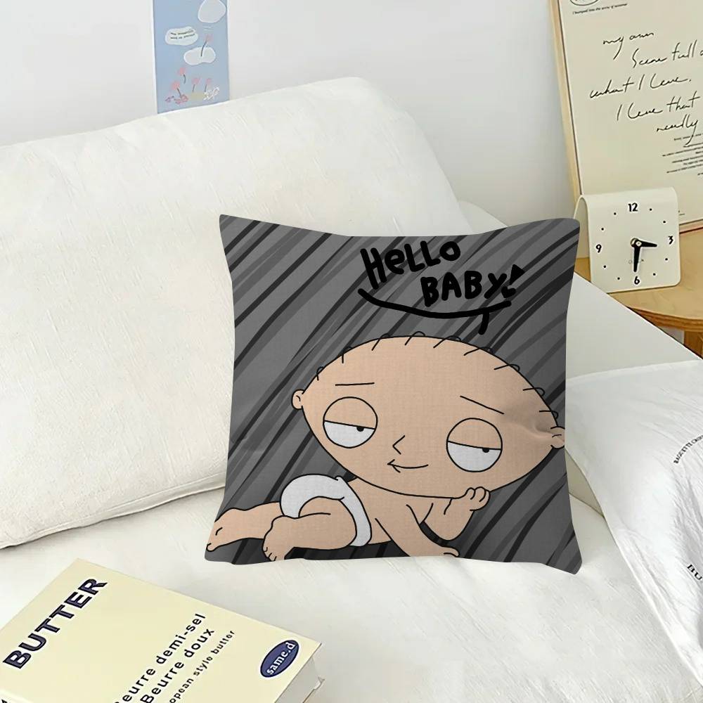 Cartoon Stewie cute fun Pillow Cover for Bedroom Room and Living Room Sofa Decorative Cushion Cover