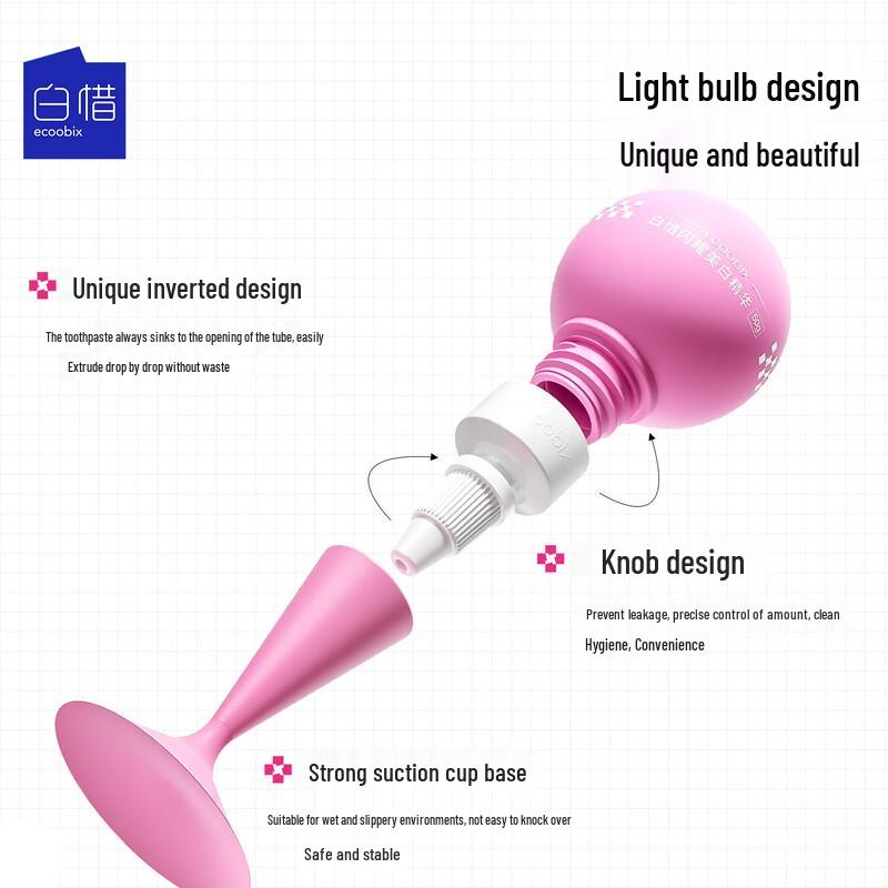 Bai Xi Pink Light Bulb Whitening Toothpaste