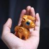 Wooden Blue Eye Zodiac Horse Ornament Miniature Offices Home Room Cute Decoration School Kids Event souvenirs Birthday gift 2026