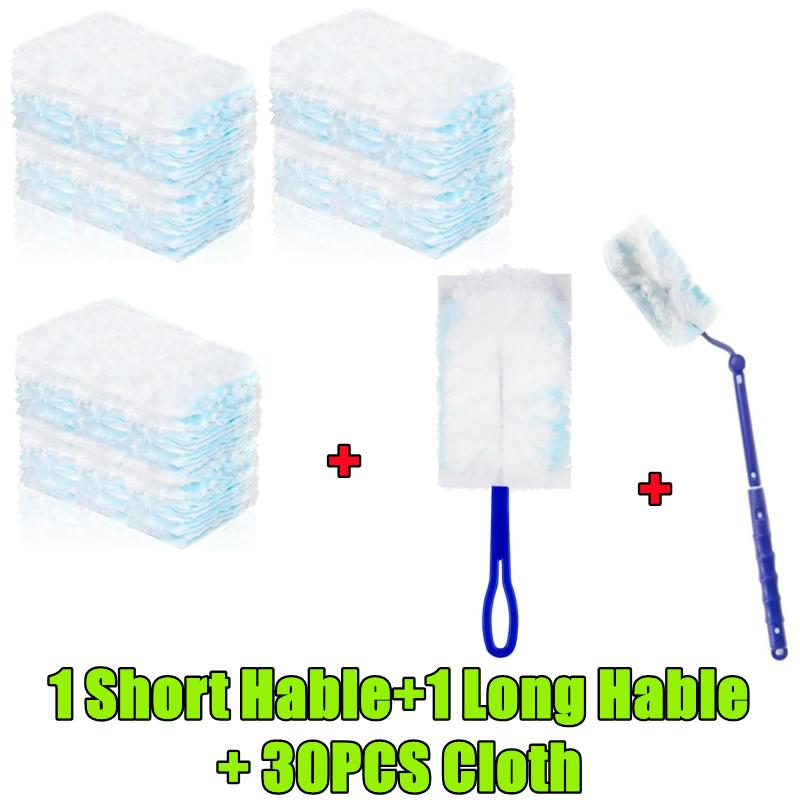 New 50-10PCS Dusting Brush Disposable Electrostatic Absorbent Fiber Duster Air-condition Car Furniture Cleaning Duster Set Tools