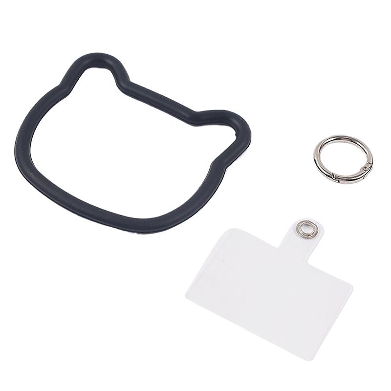 

Мягкая силиконовая пряжка для браслета в форме кошки, мультяшное милое кольцо-кошка, шнурок для телефона, веревка, защита от потери, портативный браслет-украшение A1