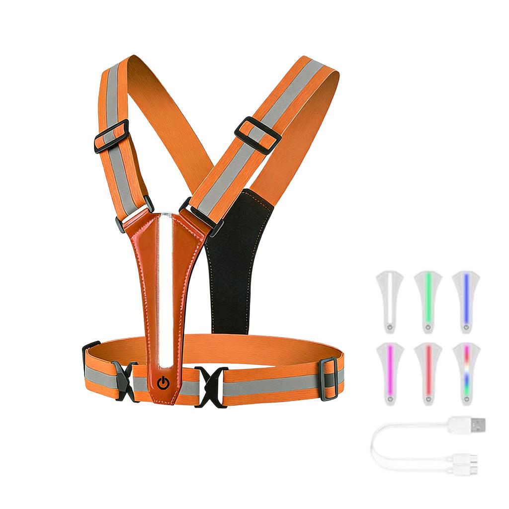 LED Reflective Running Vest, Reflective Clothing, Safety Suit