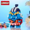 Linkgo Building Blocks di Connessione Uno Luffy Chopper Piece Boa Franky Zoro Nami Robin Jinbei Brook Modello 3D Giocattolo con Mini Mattoncini