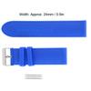 24mm Watch Band Silicone Pin Buckle Waterproof Sweat Proof Watch Strap