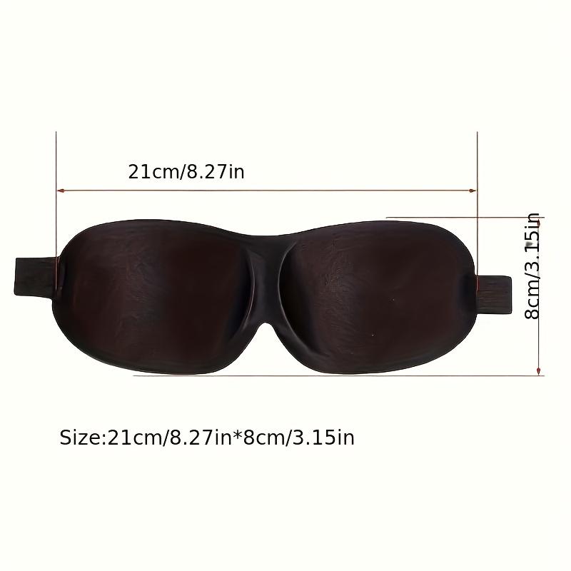 Ultra-Comfort Contoured Sleep Mask - 100% Light Blocking, Ultra-Soft 100% Polyester Fiber, Adjustable Strap, Breathable