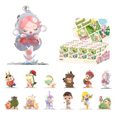 POP MART Hand in Hand Serie [1 Stück] Pop Mart Gachapon Blind Box Figur Plastikmodell Premium Spielzeug PVC Weichvinyl Originalcharakter Geburtstagsgeschenk