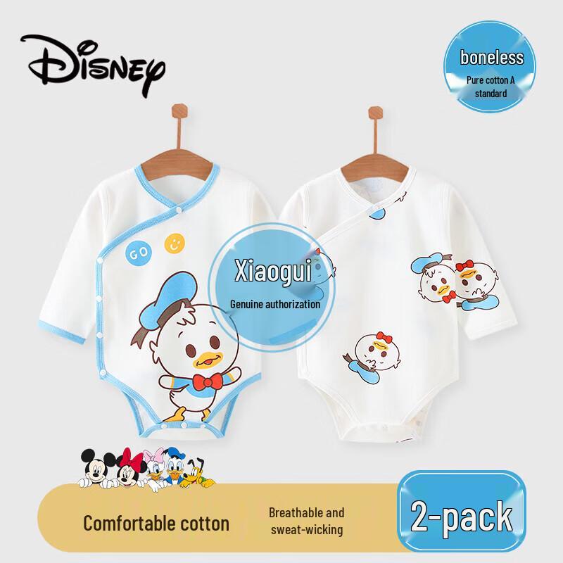 Disney Donald Duck Baby Cotton Long-Sleeve Bodysuit 2-Piece Set 59