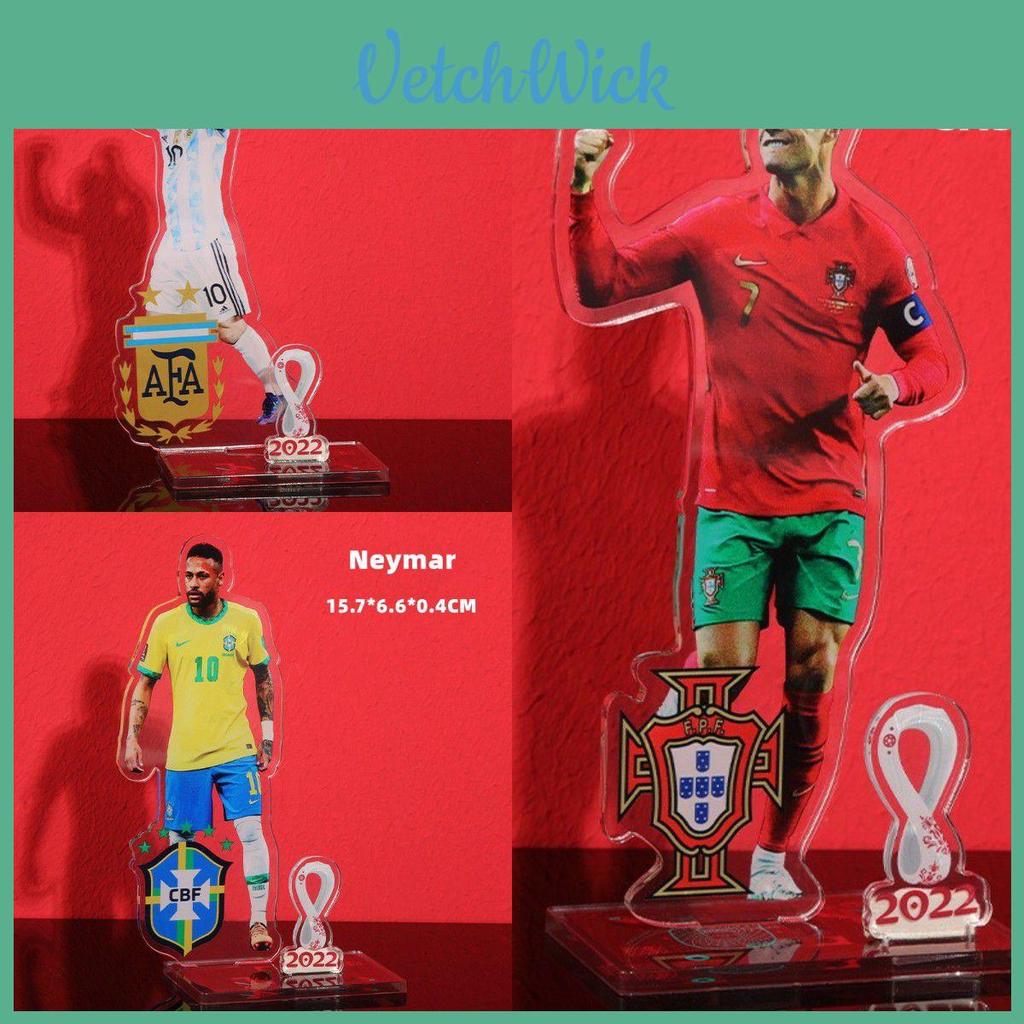 Football Star Mascot Logo Acrylic Handmade Toy Perfect For Fans Of Neymar Messi And Ronaldo