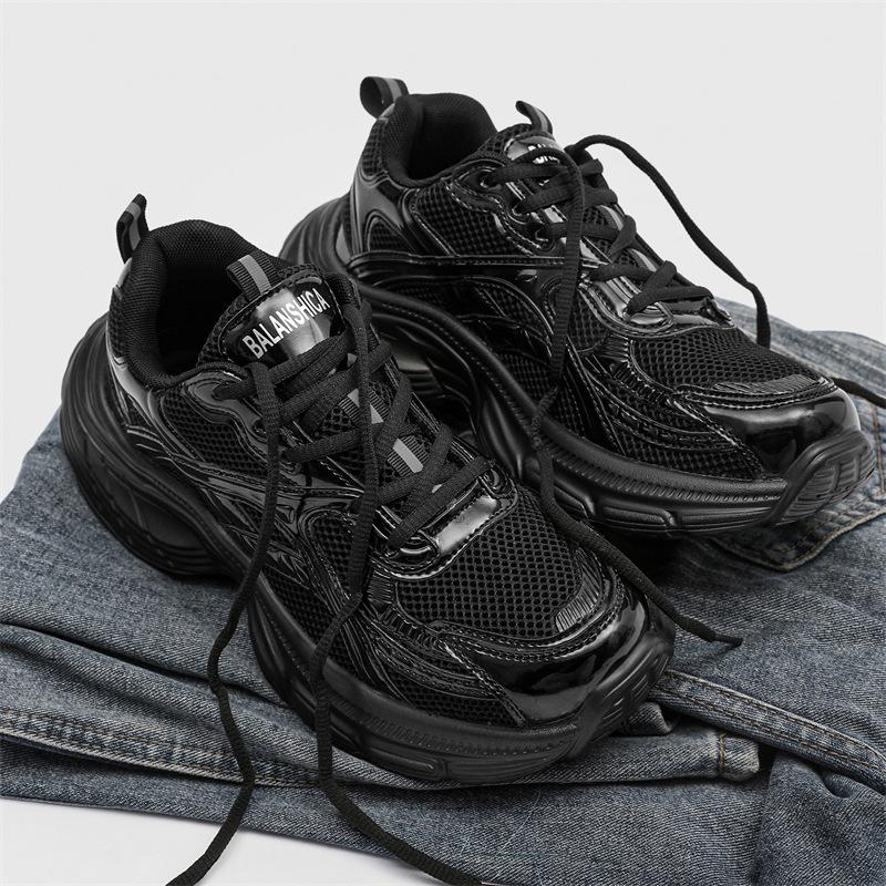 Couple trend niche mesh breathable women's summer new platform sports casual shoes