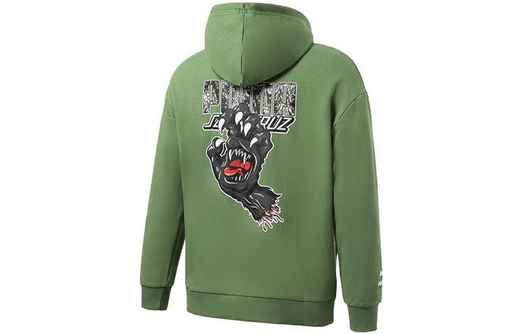 PUMA X Santa Cruz Sweatshirts Men's Green Hooded Moderate Regular 532240-67