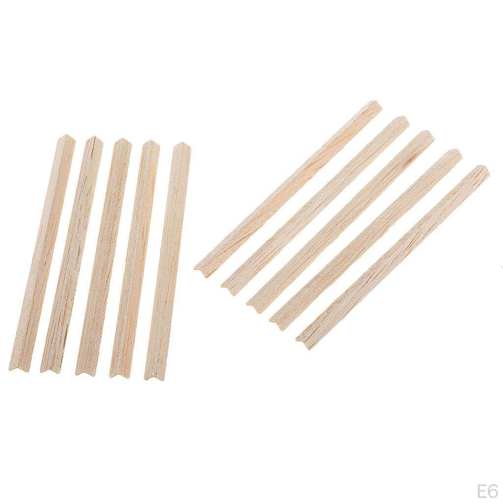 10 Wooden Sticks Balsa