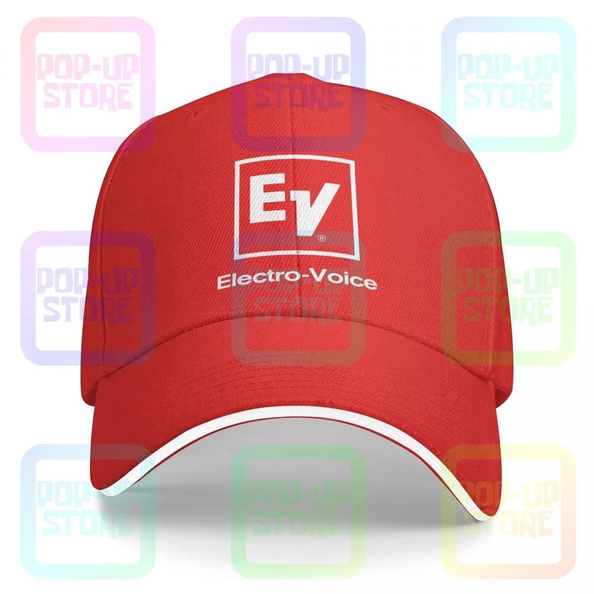 Ev Electro Voice Logo Sandwich Cap Baseball Cap Trucker Hat Hat AllMatch Best Seller One Size