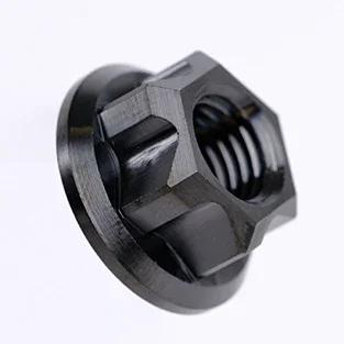 Golden Blue Grey Purple Candy Green M5 M6 M8 M10 M12 A3 Flange Screw Nut TC4 GR5 Titanium Alloy DIY Motorcycle