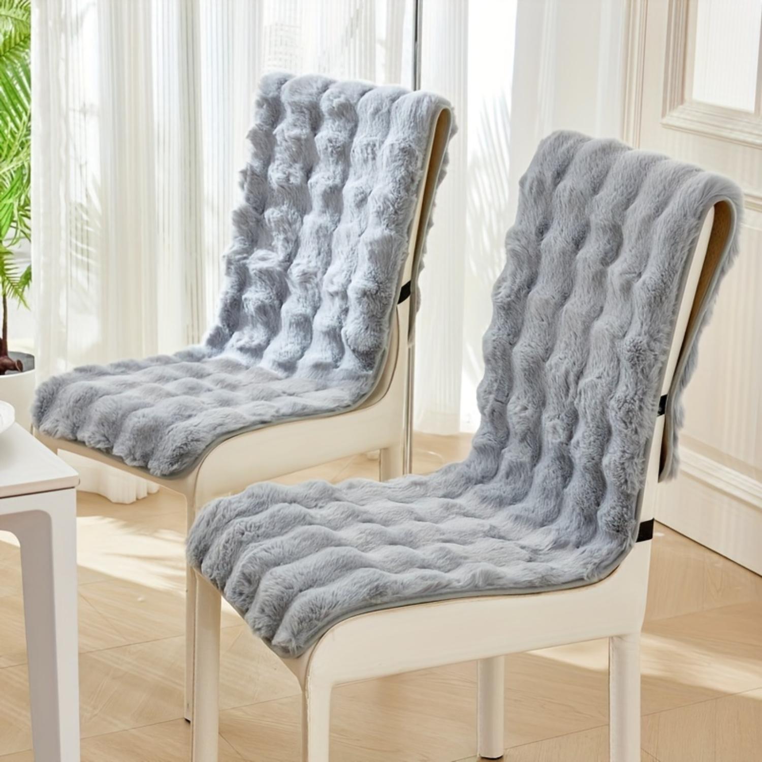 

Стильный плюшевый противоскользящий зимний чехол для стула | Легко затягивается шнурком - удобный и простой в уходе защитный чехол для офиса Mexico&17.553inch45135cm