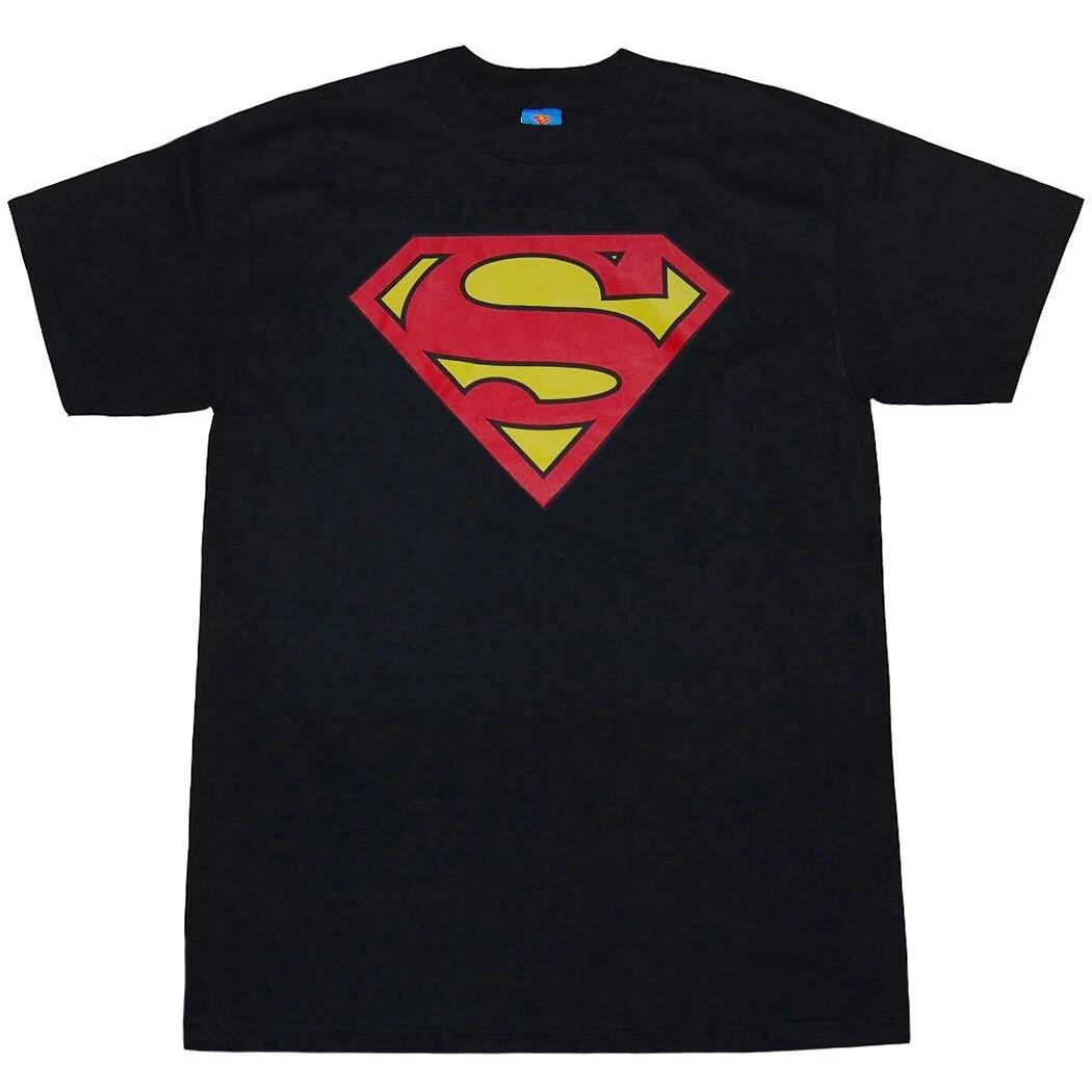 Superman Symbol Black T-Shirt XL